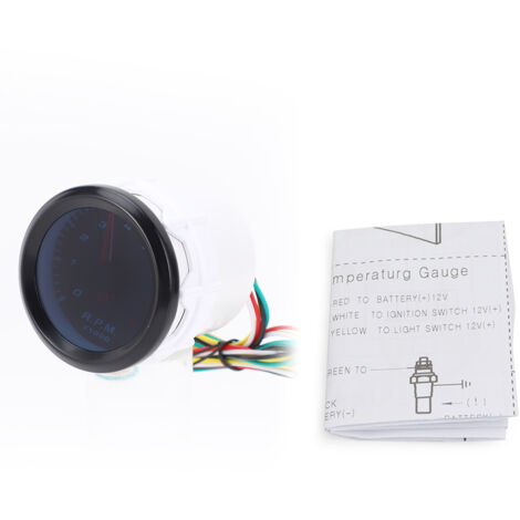 Tachymètre pour voiture, jauge 8000 tr/min, diamètre 55 mm, moteur à essence 1 à 8 cylindres (1/5)