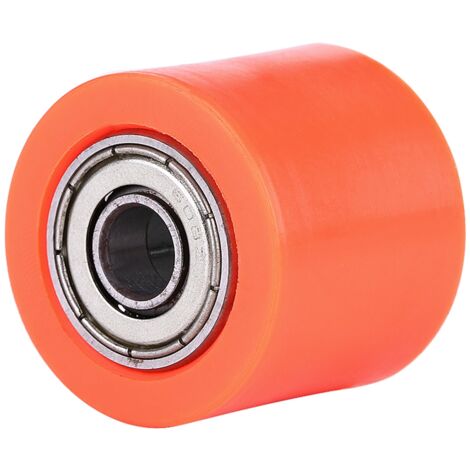 Poulie de tension à rouleau universelle 8 mm pour moto tout-terrain et enduro, orange (1/5)