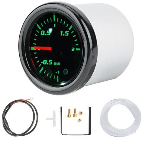 Kit de jauge turbo boost, cadran à aiguille, compteur universel à affichage LED pour moto (1/5)
