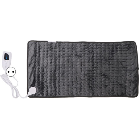 Couverture chauffante électrique douce 6 réglages de chaleur Couverture chauffante automatique Vert foncé 29,9 x 15,7 pouces Prise UE 220-240 V (1/5)