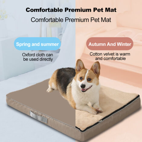 Coussin pour animaux de compagnie en mousse à mémoire de forme Lit pour chien Teddy Golden Retriever Automne et hiver Imperméable Amovible Lavable Tapis pour chat pour dormir (1/5)
