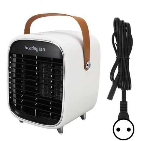 Radiateur d'appoint Mini Léger Portable Protection contre la surchauffe Moderne Électrique Blanc Prise UE 220 V (1/5)