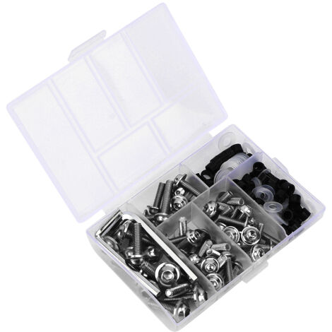 Lot de 10 boulons de carénage en aluminium billette M6 6 mm pour moto