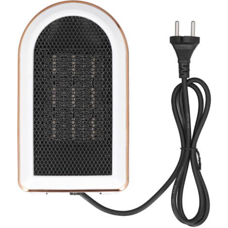Chauffage de bureau PTC 1200 W Portable Électrique de bureau Chauffage rapide Petit avec protection contre la surchauffe et le renversement Pour le bureau à domicile Blanc (1/5)