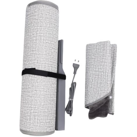 Chauffage sous le bureau avec couverture de repose-pieds, mise hors tension automatique, étanche, chauffe-jambes, genoux, 5 réglages de température pour la maison, le bureau, prise UE, 190 W, 220-240 (1/5)