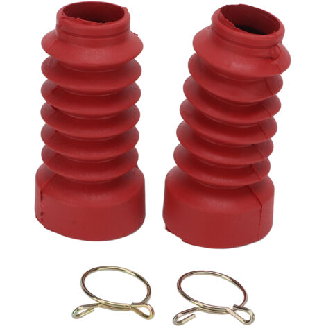 2pcs Motorcycle Front Agculateur de poudre à poussière Remplacement en caoutchouc pour Dio 18/27/28/34/35red (1/5)