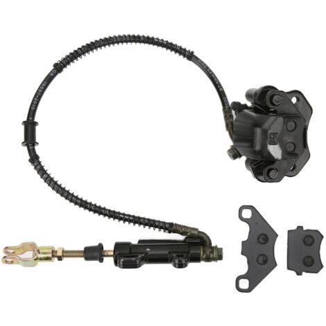 Ensemble d'étrier de maître-cylindre de frein arrière avec 2 plaquettes de frein de remplacement pour Taotao Boulder B1 50-125cc ATV (1/5)