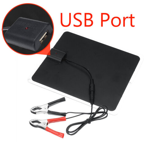 20W silicium monocristallin Camping en plein air randonnée USB panneau solaire chargeur de puissance Portable voiture lumière ventilateur outil de recharge panneaux amovibles (1/5)