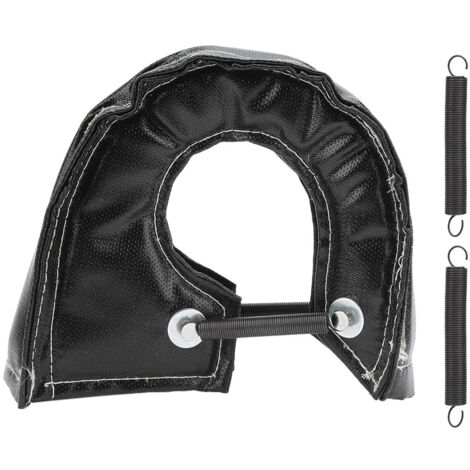 Couverture de barrière de bouclier thermique thermique de couverture de Turbo pour le turbocompresseur T3 T25 T28 GT25 GT35 noir (1/5)