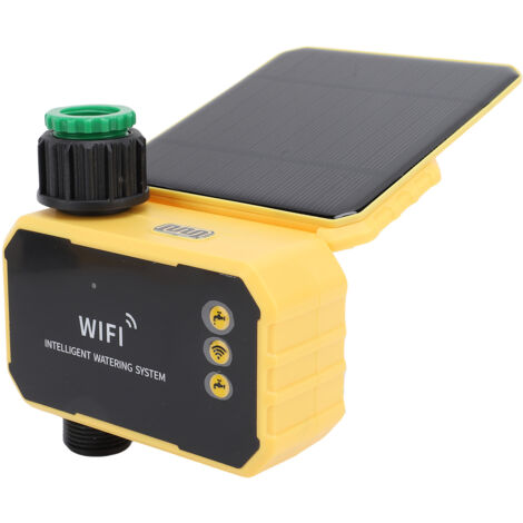 Minuterie d'arrosage solaire WIFI, Valve d'arrosage automatique, contrôleur de tuyau pour Villas, balcons, jardins sur le toit (1/5)