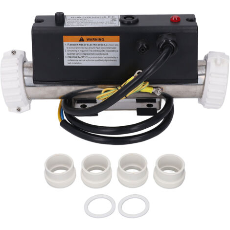 Thermostat d'eau électrique pour jacuzzi, chauffage de piscine, avec contrôle de la température, auto-chauffant, pour baignoire Spa, natation, câblé, 2kw