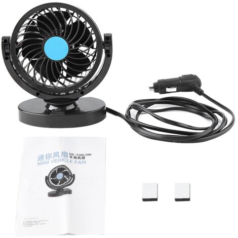 Ventilateur d'air de refroidissement de voiture, refroidisseur de vent fort portable pour le camion accessoire minibus facile à installer (1/5)