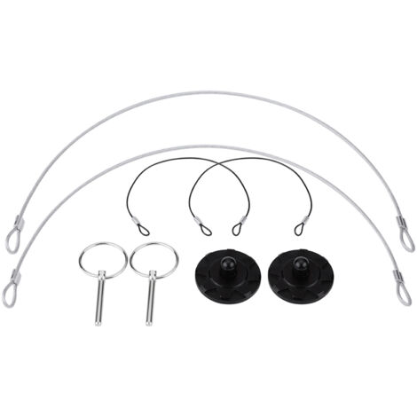 2pcs Universal CNC Billelet Aluminium Racing Bonnet Hood Pin verrouillage de verrouillage Kit noir (1/5)