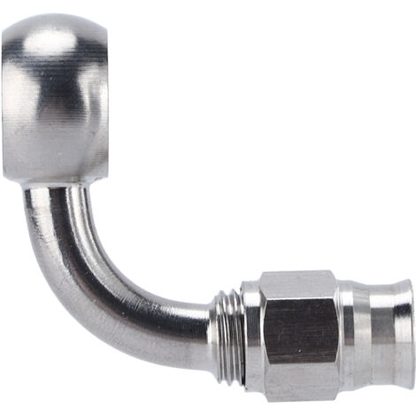AN‑ 3 Banjo Oeil De Frein Tuyau Raccord En Acier Inoxydable 90 ° Adaptateur Automobile Accessoires (1/5)
