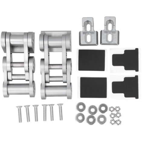 Kit de loquets de capot pour moteur, compatible avec Jeep Wrangler JK 2 portes illimitées 4 2007 – 2017 (couleur titane) (1/5)
