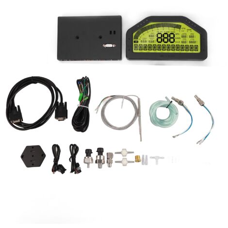 Dash Racing Display Multifonction Universel pour Tous Les Véhicules 12V Automobiles Motos