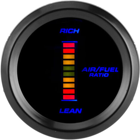 Jauge universelle de rapport Air/carburant, indicateur LED bleu, Instrument automatique de 52mm de diamètre (1/5)