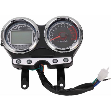 Jauge LCD de moto 12V, compteur de vitesse, tachymètre, affichage du kilométrage, adapté pour Suzuki EN125-3F EN150 12-16 (1/5)