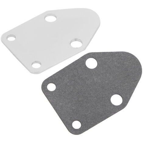 Joint de plaque de pompe à carburant, chromage noir, installation facile, remplacement antirouille pour moteurs de voiture Chevrolet SB 283 305 327 350 383 400