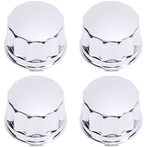 Capuchon de moyeu de roue de pneu ATV, finition par galvanoplastie, couvercle central pour roues en alliage de 8, 10, 12, 14 pouces, 4 pièces (1/5)
