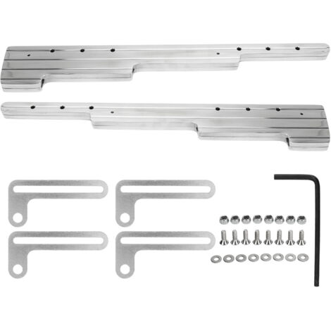 Support de métier à tisser de bougie d'allumage de remplacement pour moteur Chevy SBC BBC SBF 302 350 454 V8 argent (1/5)