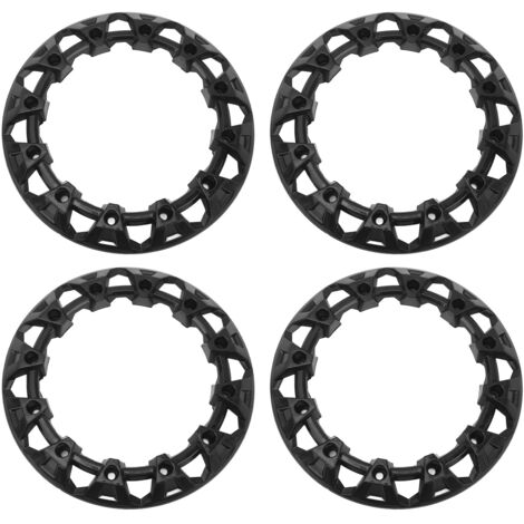 4 pièces 8 pouces revêtement d'habillage de moyeu de roue 22.8 cm OD enjoliveurs Protection des pneus capuchon de jante universel pour ATV (1/5)