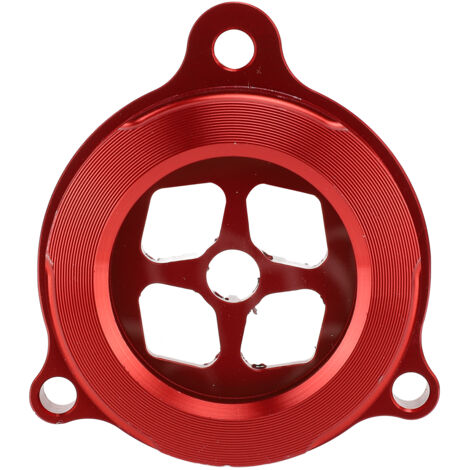 Couvercle de filtre à huile moteur transparent en alliage d'aluminium, capuchon de protection d'usinage CNC pour Raptor 700 700R rouge (1/5)