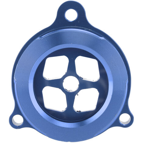 Couvercle de filtre à huile moteur transparent en alliage d'aluminium, capuchon de protection d'usinage CNC pour Raptor 700 700R bleu (1/5)