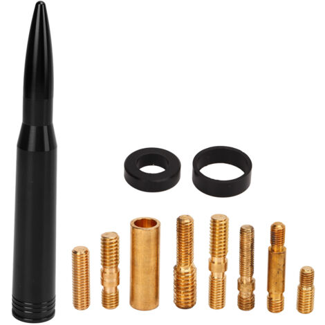 Mât d'antenne de calibre 50, billette d'aluminium 6061, remplacement universel de camion pour FORD RAPTOR noir (1/5)