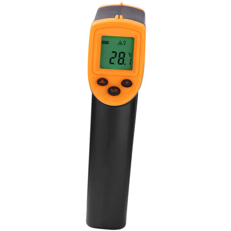 Thermomètre infrarouge portatif sans contact HW600, affichage LCD, thermomètre pyromètre laser industriel numérique IR, -50600°C/-581122°F (PAS pour les humains), batterie non incluse (1/5)