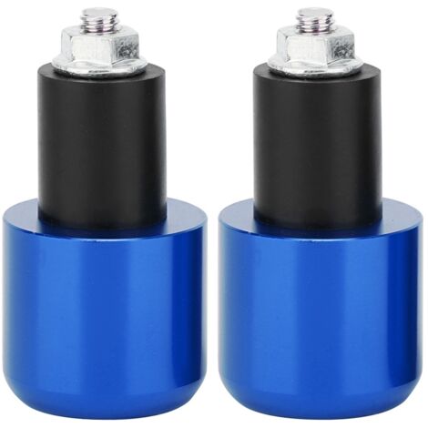 Bouchon d'extrémité de barre de poignée pour guidon de 22mm de diamètre (bleu), accessoire de Modification de moto, 2 pièces (1/5)