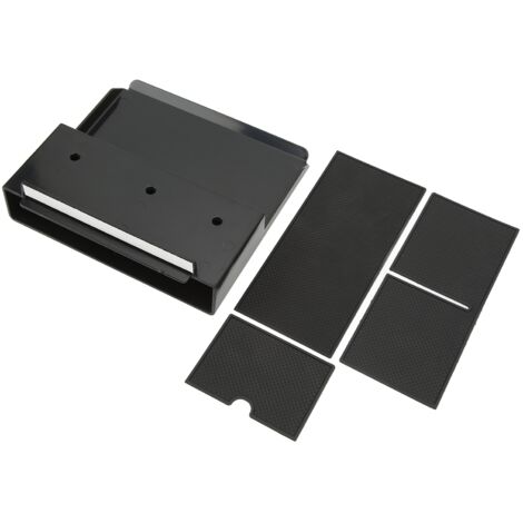 Boîte de rangement pour organisateur de Console centrale, boîte de rangement en Silicone ABS pour téléphones et pièces de monnaie de remplacement pour Tesla modèle 3 Y 2020 – 2023 (1/5)
