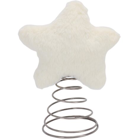 Cimier d'arbre de noël, Adorable étoile en peluche, pour fête, bureau, décoration de la maison, bleu (1/5)