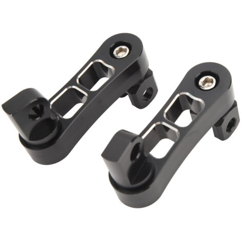 Repose-pieds de moto, support d'autoroute, Extension robuste réglable à 360 ° pour Touring, noir et blanc