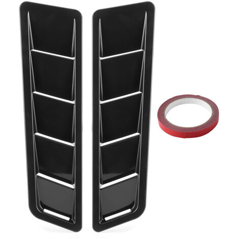 2pcs Universal Hood Air Panneau d'admission Panneau de garniture Bonnet Loueur de refroidissement Couverture de ventilation Décoration extérieure (1/5)