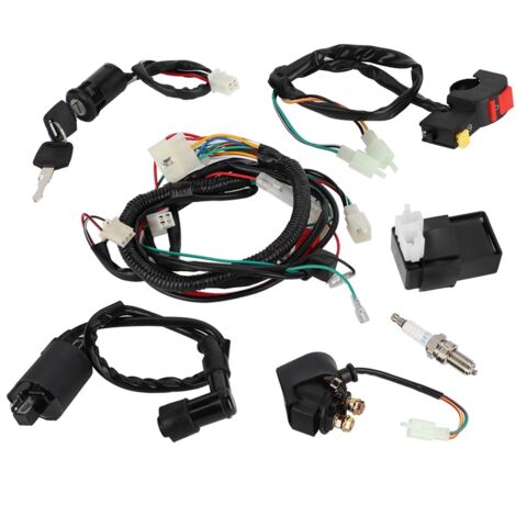 Kit de faisceau de câbles, bobine d'allumage pratique ABS haute ténacité et résistante à l'usure universelle pour ATV Quad Dirt Bike 150cc