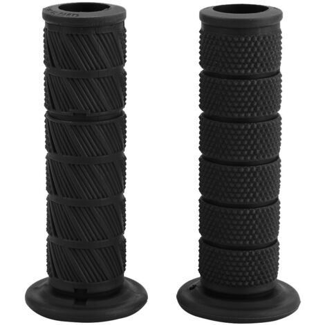 Poignées de guidon de moto Vintage universelles, 22mm, 2 pièces, extrémités de barre de poignée diagonale (noir) (1/5)