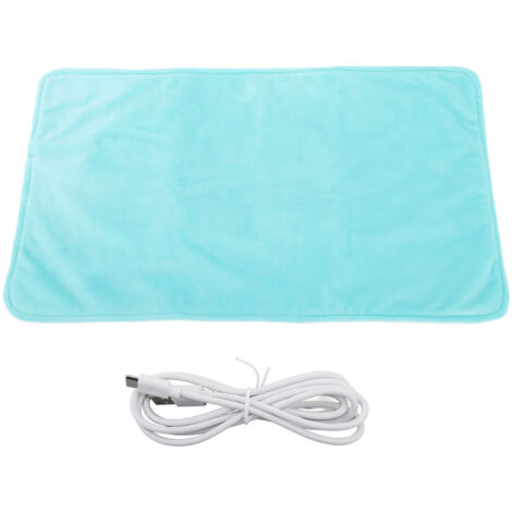Couverture chauffante électrique en graphène, coussin à température constante, chauffant par USB, vert (1/5)