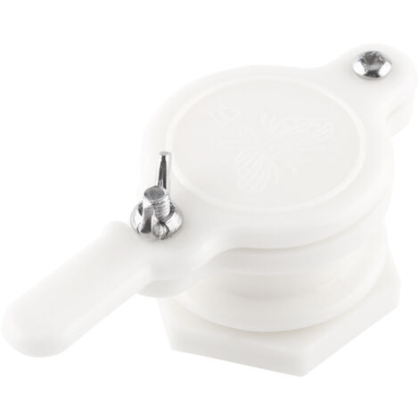 Robinet à vanne en plastique pour miel d'abeille, extracteur pour apiculture, outil d'embouteillage, équipement pour apiculteur (blanc) (1/5)