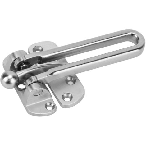 4 Pcs Swing Bar Serrure En Alliage de Zinc Extra Épais Bras Résistant Aux Chocs 3 Position Réglable Porte Garde De Sécurité pour Hôtel (1/5)