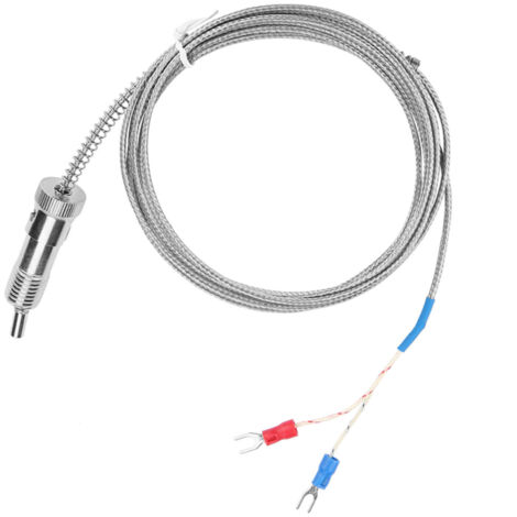 Fil de capteur de température de thermocouple de type K à ressort de compression à baïonnette 0-400 ℃ (5 m)