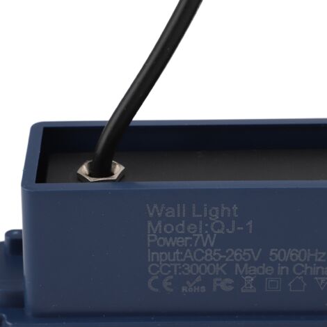 KEM - Applique murale LED étanche décorative en alliage d'aluminium noir pour l'extérieur 110