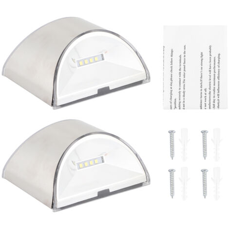 Laux de sécurité de clôture solaire en acier inoxydable LightControl étape lampe murale pour une utilisation extérieure (1/5)