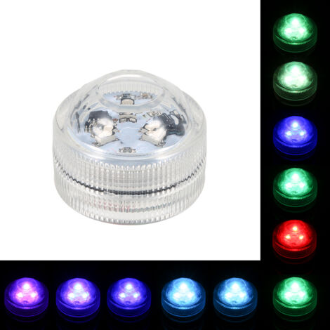Led Submersible IP68 RGB 10 LED RGB Submersible Lumière Télécommande Vase Lampe Pour La Mini Led Sans Fil Rechargeable