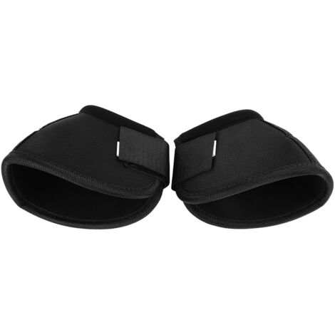 Bottes de cloche de cheval en tissu Oxford, résistantes à l'usure, Protection confortable et respirante du sabot pour fournitures d'équipement, noir S (1/5)
