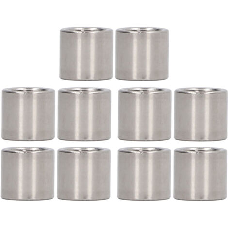Écrou de connecteur rond M10x1, 5 14 L13mm, tige filetée, écrous d'accouplement en acier inoxydable 304, 10 pièces