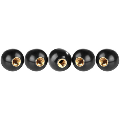Bouton de levier à bille, BM6  20 changement de vitesse rond noir 5 pièces remplacement de machine-outil accessoires universels en bakélite pour tous les outils (1/4)