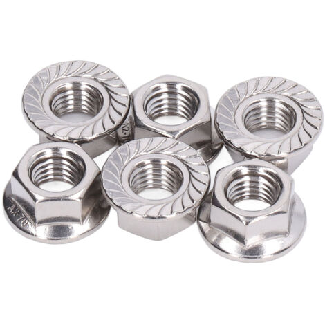 Écrous à Bride Hexagonaux Filets Fins En Acier Inoxydable 304 - Tailles M8, M10, M12, Neufs