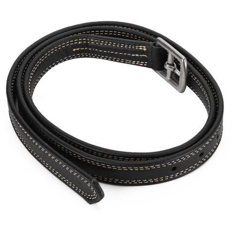 Ceinture D'étrier élastique Pour Selle Cheval - Taille S, Marron, Simili Cuir, Neuf Avec étiquettes