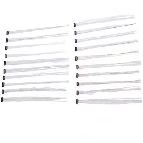 Guirlandes de crin de cheval colorées, 20 pièces, accessoires décoratifs scintillants, Clip pour les fêtes de mariée, amoureux occidental (1/5)